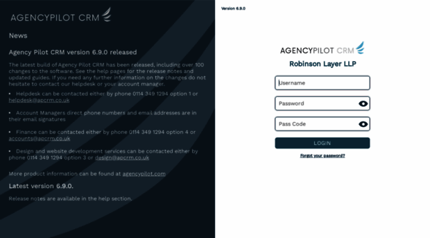 robinsonlayercrm.agencypilot.com