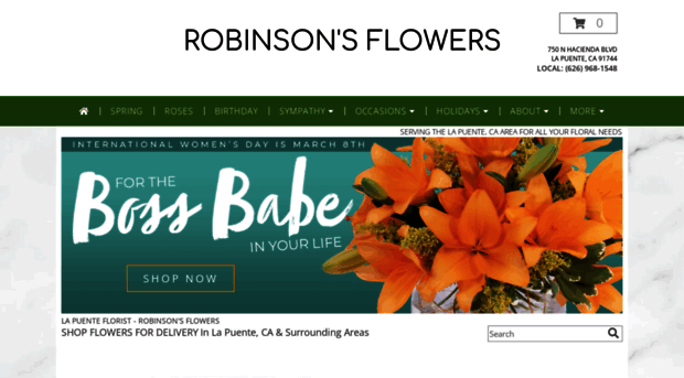 robinsonsflowerslapuente.com