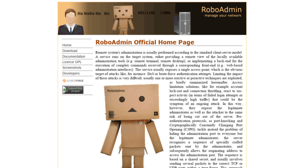 roboadmin.sourceforge.net