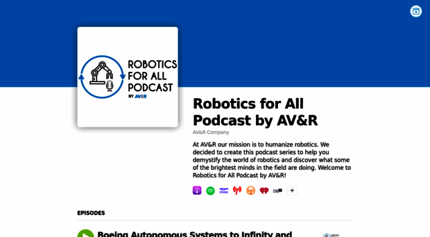 roboticsforallpodcastbyavr.buzzsprout.com