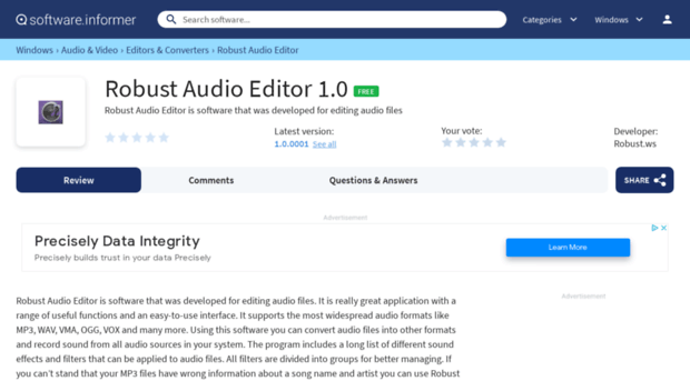 robust-audio-editor.software.informer.com