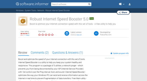 robust-internet-speed-booster.software.informer.com