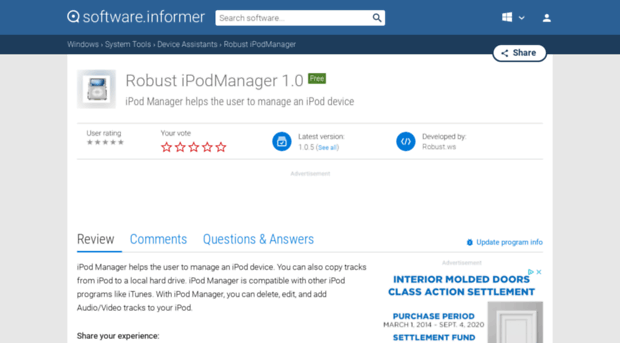 robust-ipodmanager.software.informer.com