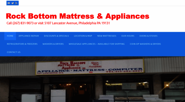 rockbottommattressandappliances.com