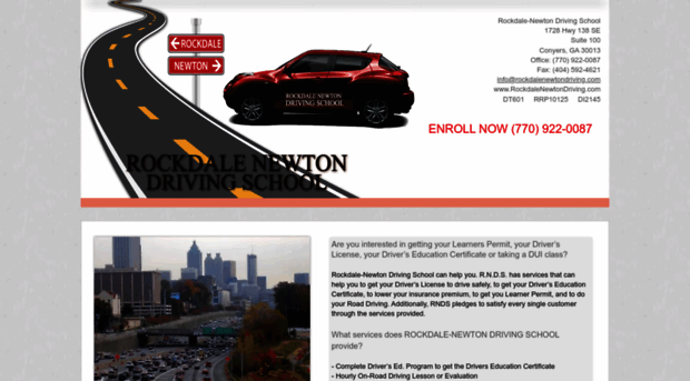 rockdalenewtondriving.com