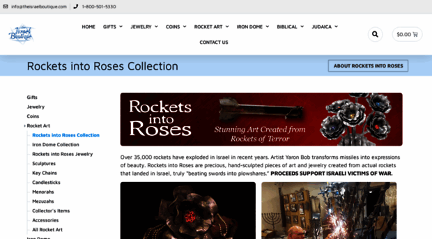 rocketsintoroses.theisraelboutique.com