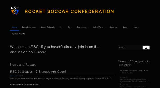 rocketsoccarconfederation.com