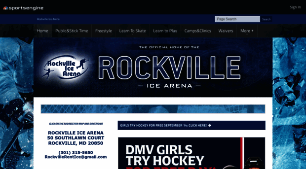 rockvilleicearena.com