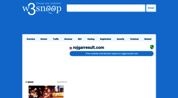 rojgarresult.com.w3snoop.com