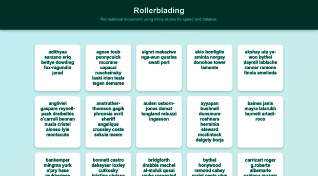 rollerblading.space