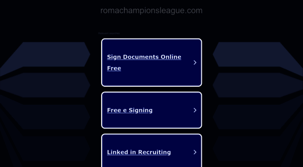 romachampionsleague.com