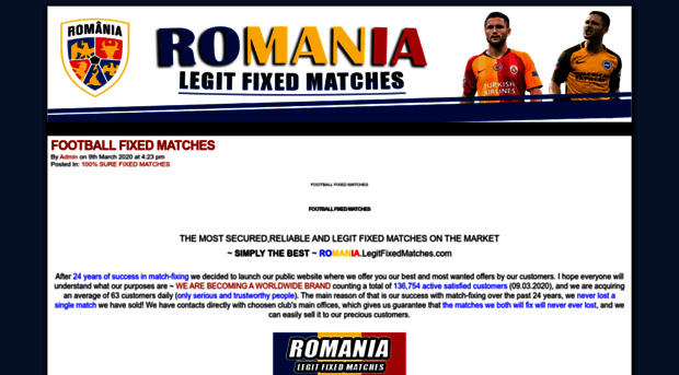 romania.legitfixedmatches.com