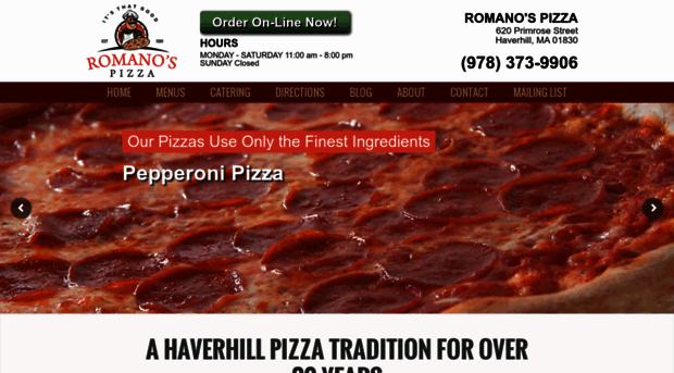 romanos-pizza.com