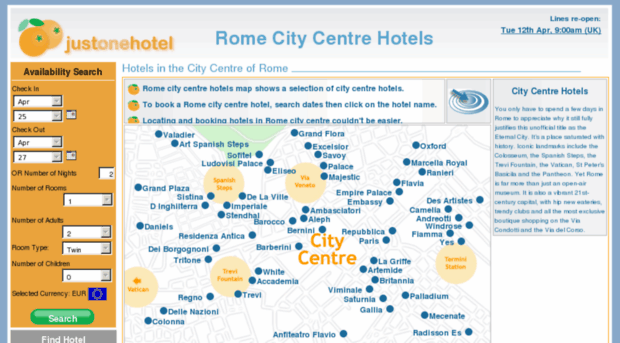 romecitycentrehotels.co.uk