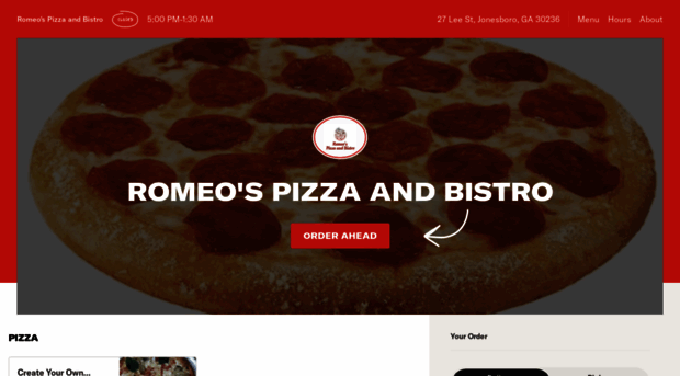 romeospizzabistro.com