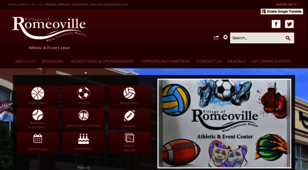 romeovilleathleticcenter.com