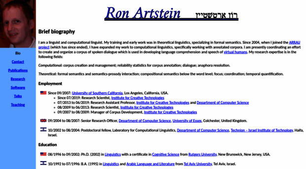 ron.artstein.org