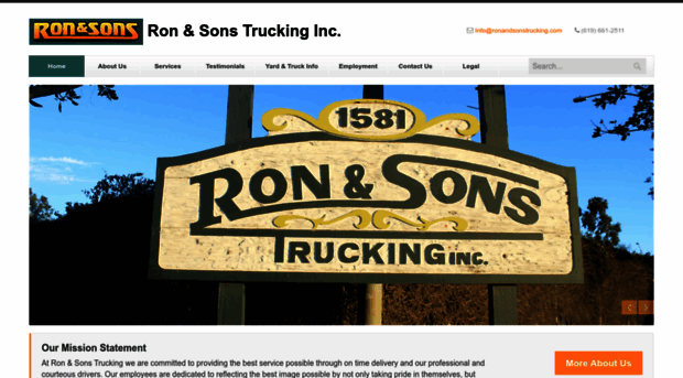 ronandsonstrucking.com