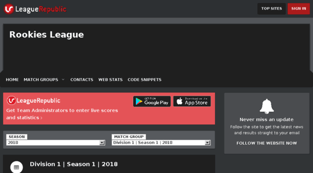rookiesmale.leaguerepublic.com