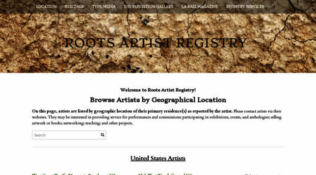 rootsartistregistry.com