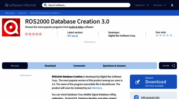 ros2000-database-creation.software.informer.com