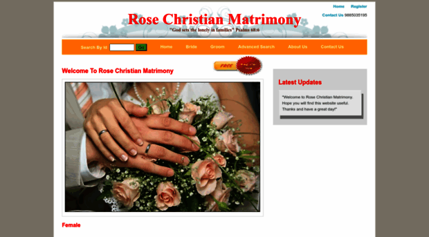 rosechristianmatrimony.com