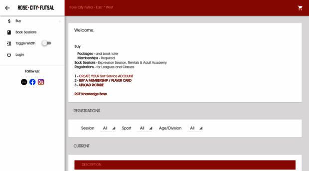 rosecityfutsal.ezfacility.com