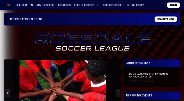 rosedalesoccerleague.org