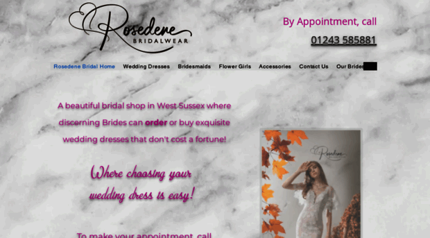 rosedenebridal.com