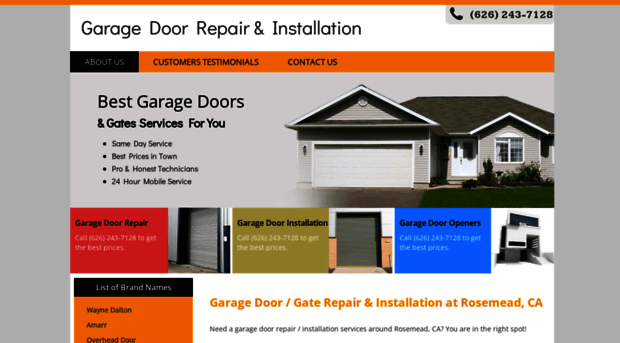 rosemeadcagaragedoorrepair.net