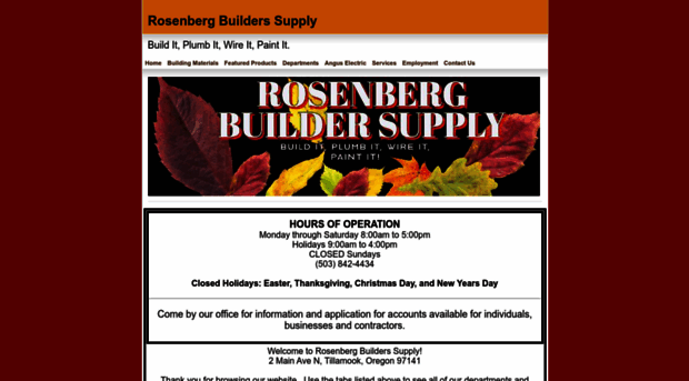 rosenbergbuilderssupply.com