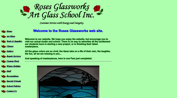 rosesglassworks.com