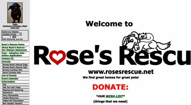 rosesrescue.rescuegroups.org