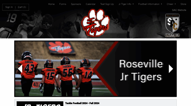 rosevillejrtigers.com