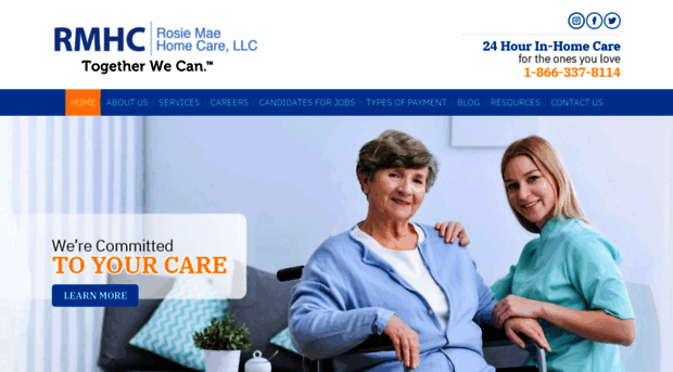 rosiemaehomecare.com