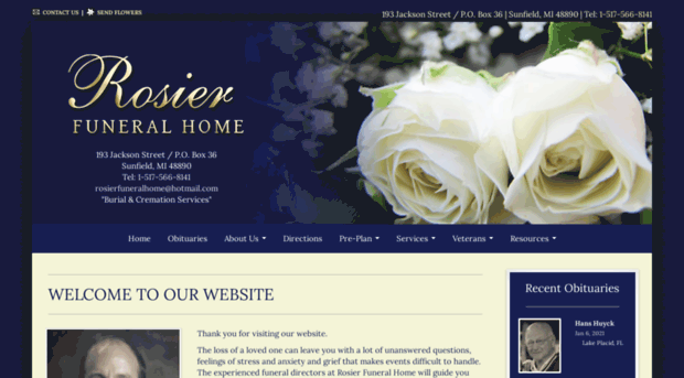 rosierfuneralhome.com