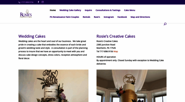 rosiescreativecakes.com