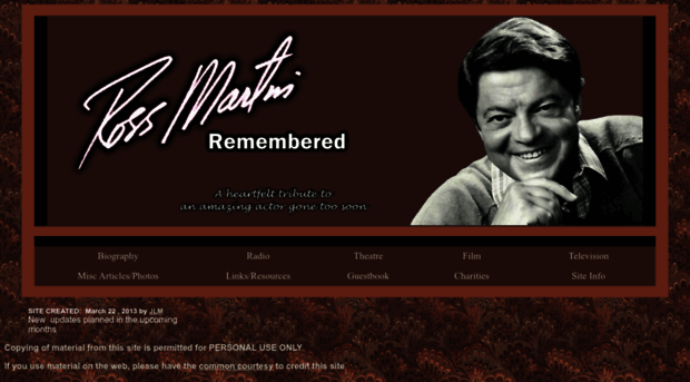 ross-martin-remembered.com