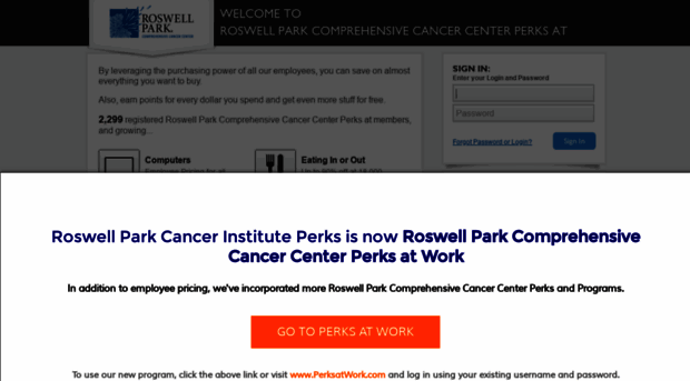 roswellpark.corporateperks.com