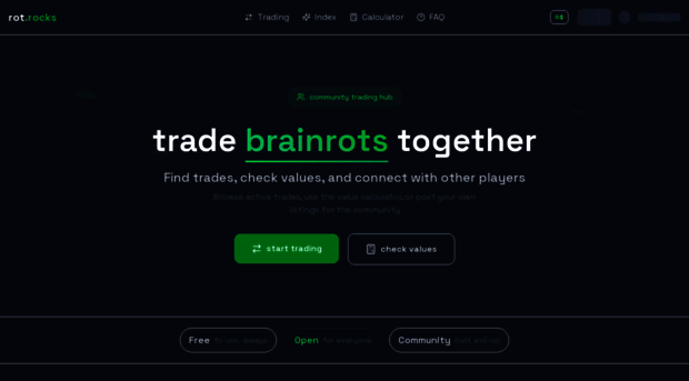 rot.rocks - rot.rocks - Brainrot Trading - Rot