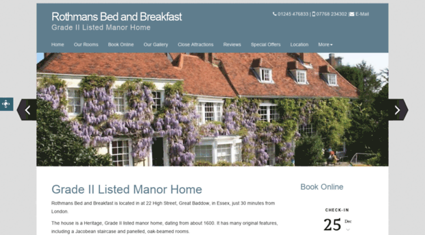 rothmansbedandbreakfast.co.uk