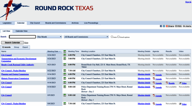 roundrock.legistar.com