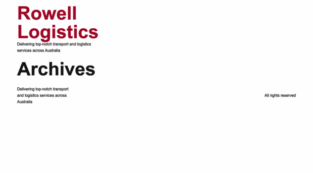 rowelllogistics.com.au