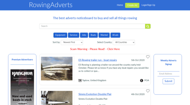 rowingadverts.co.uk