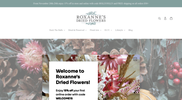 roxannesdriedflowers.com