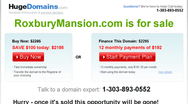 roxburymansion.com