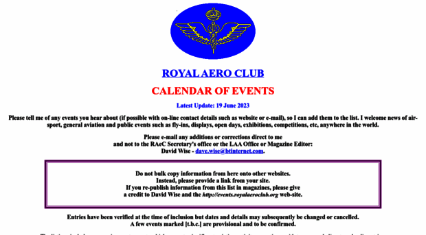 royalaeroclub.org