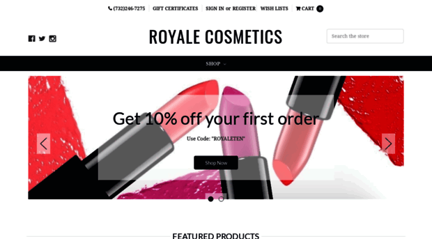 royalecosmetics.com