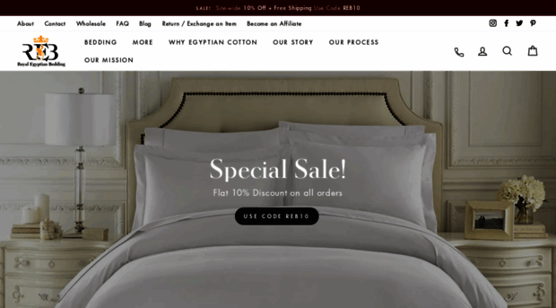 royalegyptianbedding.com