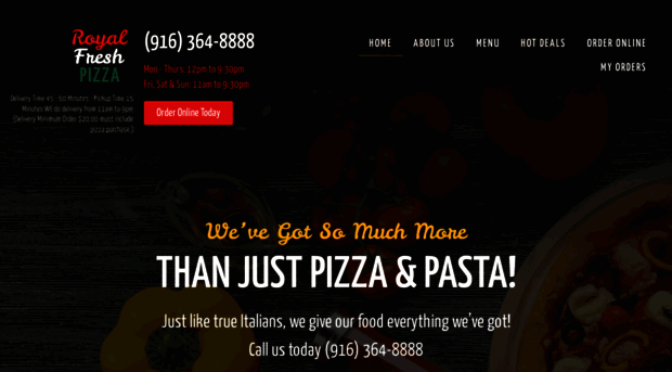 royalfreshpizza.com